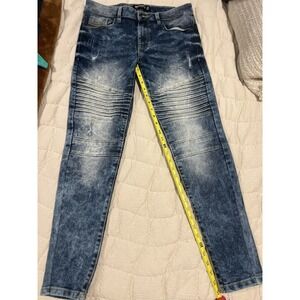 Southpole Mens Blue Jeans Skinny 32x30 Measuring A 29 Though‎